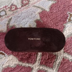 TOM FORD Brown Velvet Sunglasses Clamshell Case